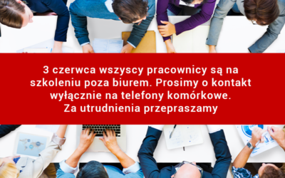 Szkolenie wyjazdowe 3 czerwca