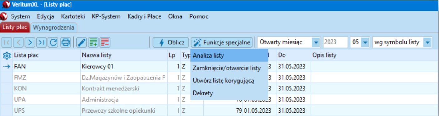 Harmonogram pracy kierowcy android - wybór zakresu dat