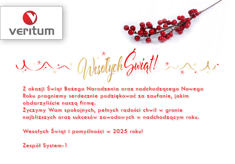 Życzenia świąteczne Veritum