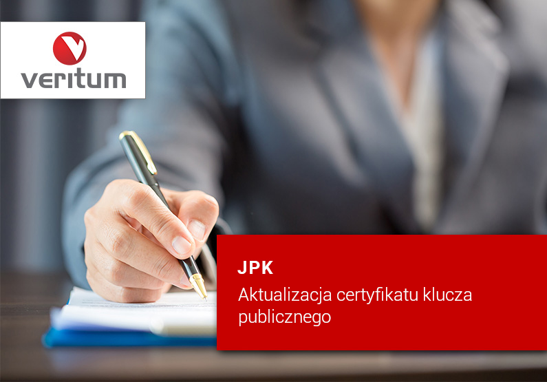 Aktualizacja certyfikatu klucza publicznego JPK – ważna zmiana od 18.07.2025