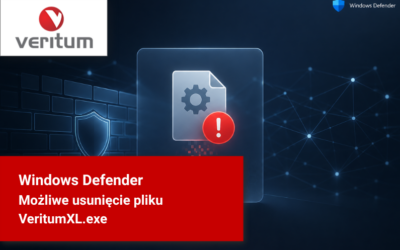 Możliwe usunięcie pliku VeritumXL.exe przez Windows Defender