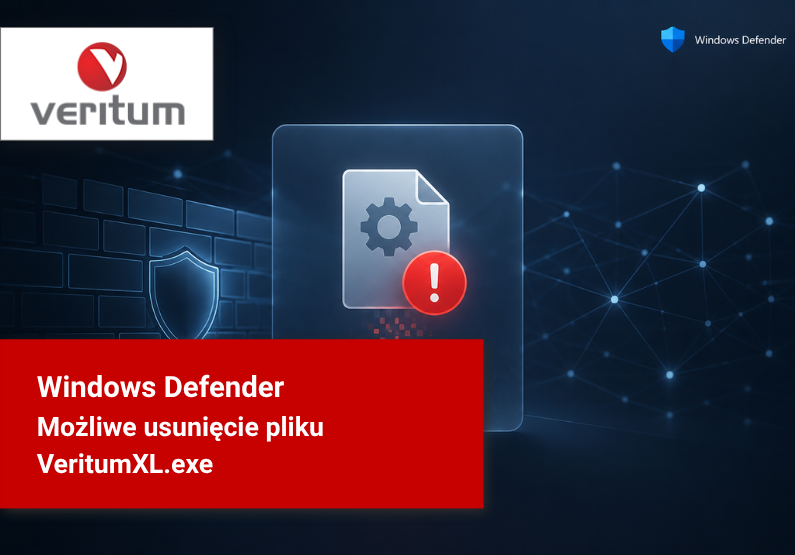 Możliwe usunięcie pliku VeritumXL.exe przez Windows Defender